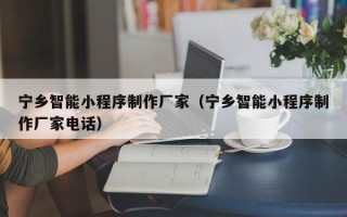 阿拉尔宁乡智能小程序制作厂家（宁乡智能小程序制作厂家电话）